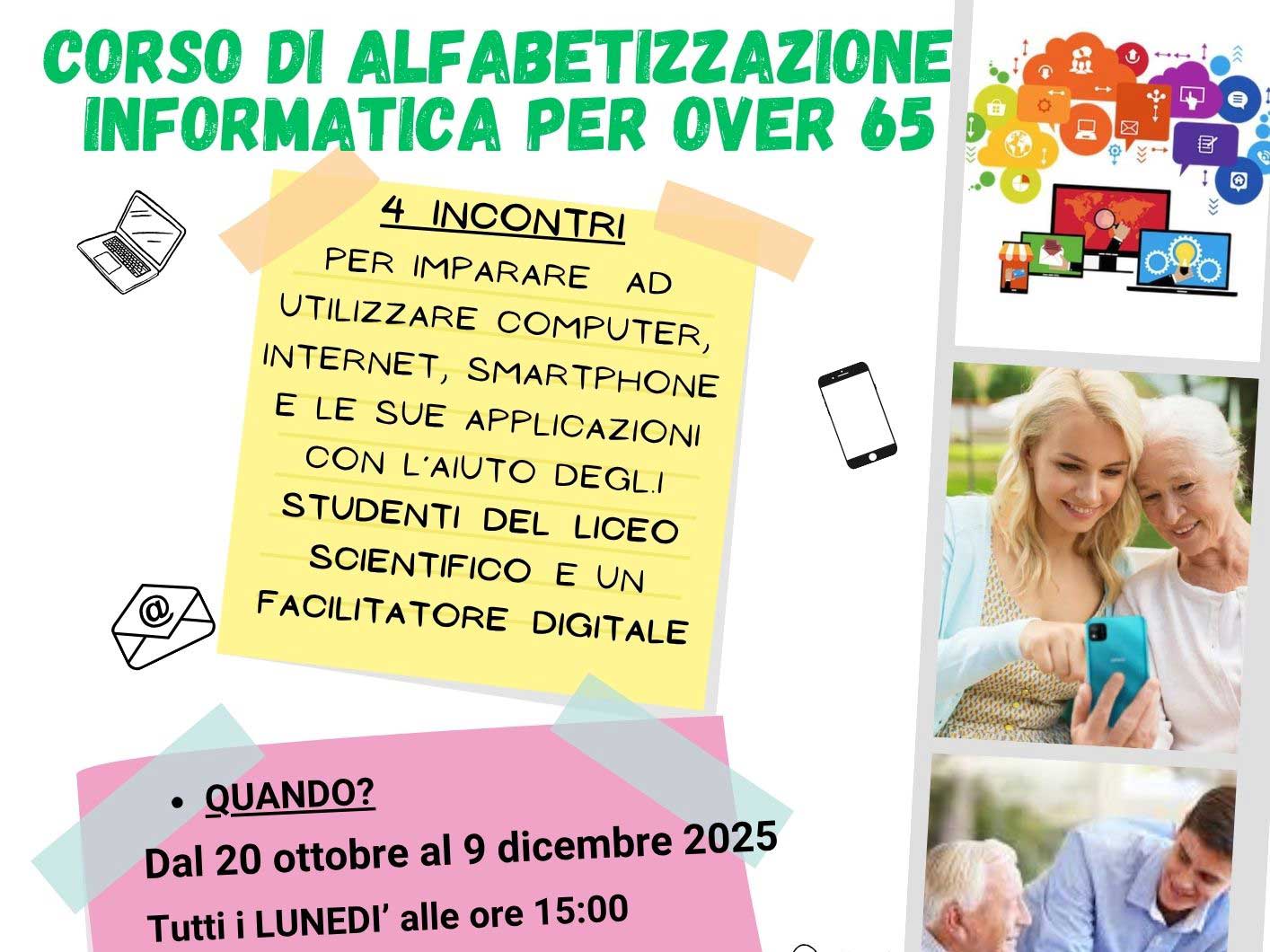 Corso di alfabetizzazione informatica per over 65