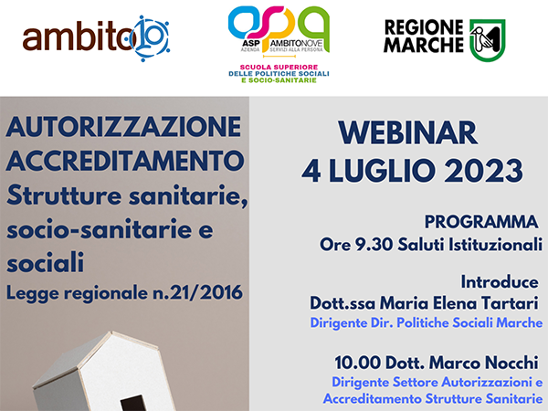Autorizzazione accreditamento Strutture sanitarie, socio-sanitarie e sociali. Legge regionale n.21/2016
